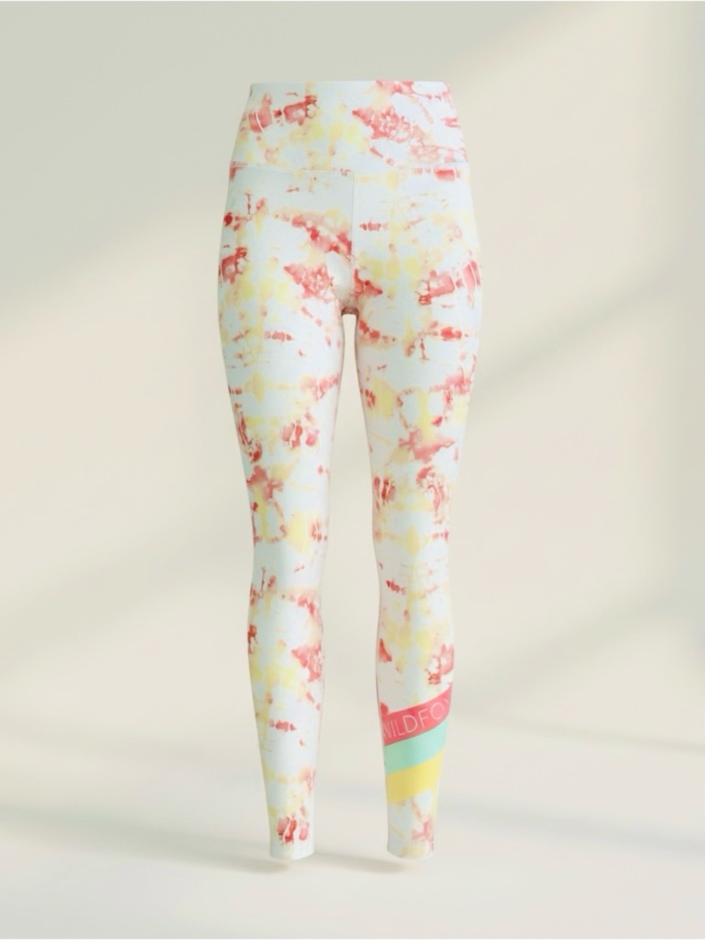 Wildfox Pastel Tie-Dye Leggings in Pink and Yellow - XS, New (Never Worn)